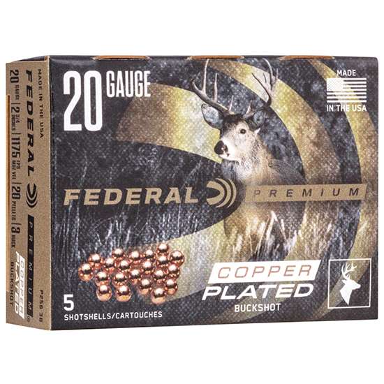 20 Gauge Ammo Federal Premium Vital-Shok 2.75" 20 Pellets 3 Buck-img-1