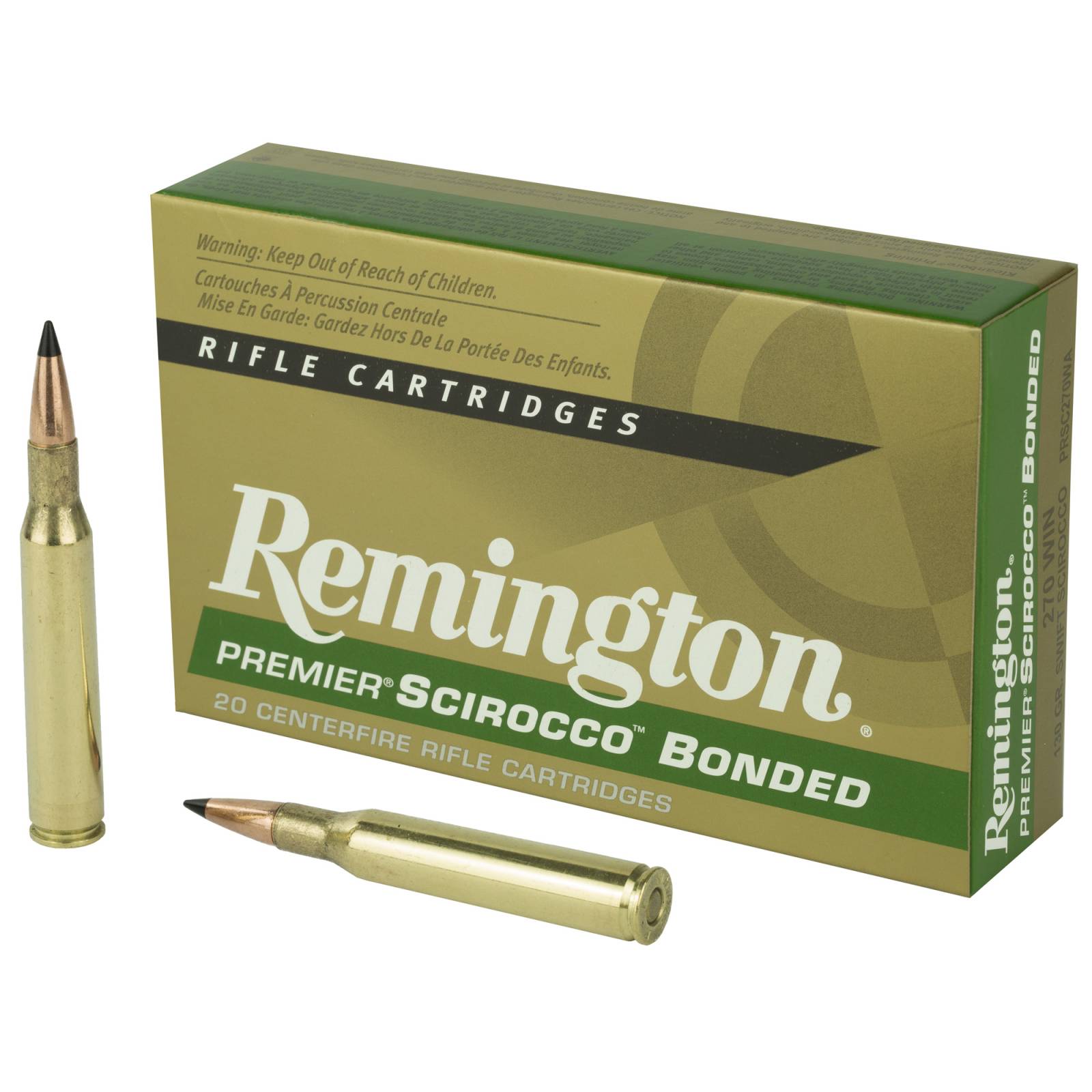 270 Ammo Remington Premier Scirocco 130gr Bonded 270-Ammo-img-1